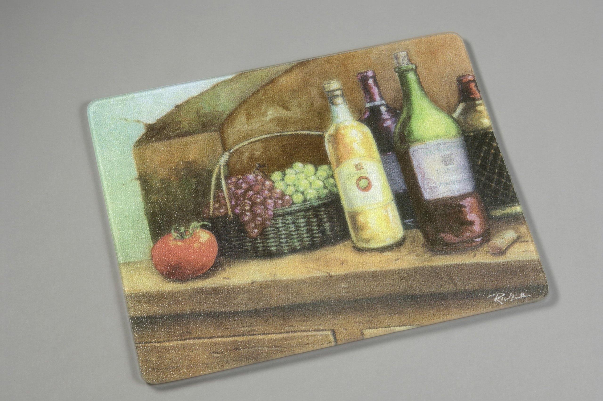 Vance 15 X 12 inch Wine Surface Saver Tempered Glass Cutting Board,