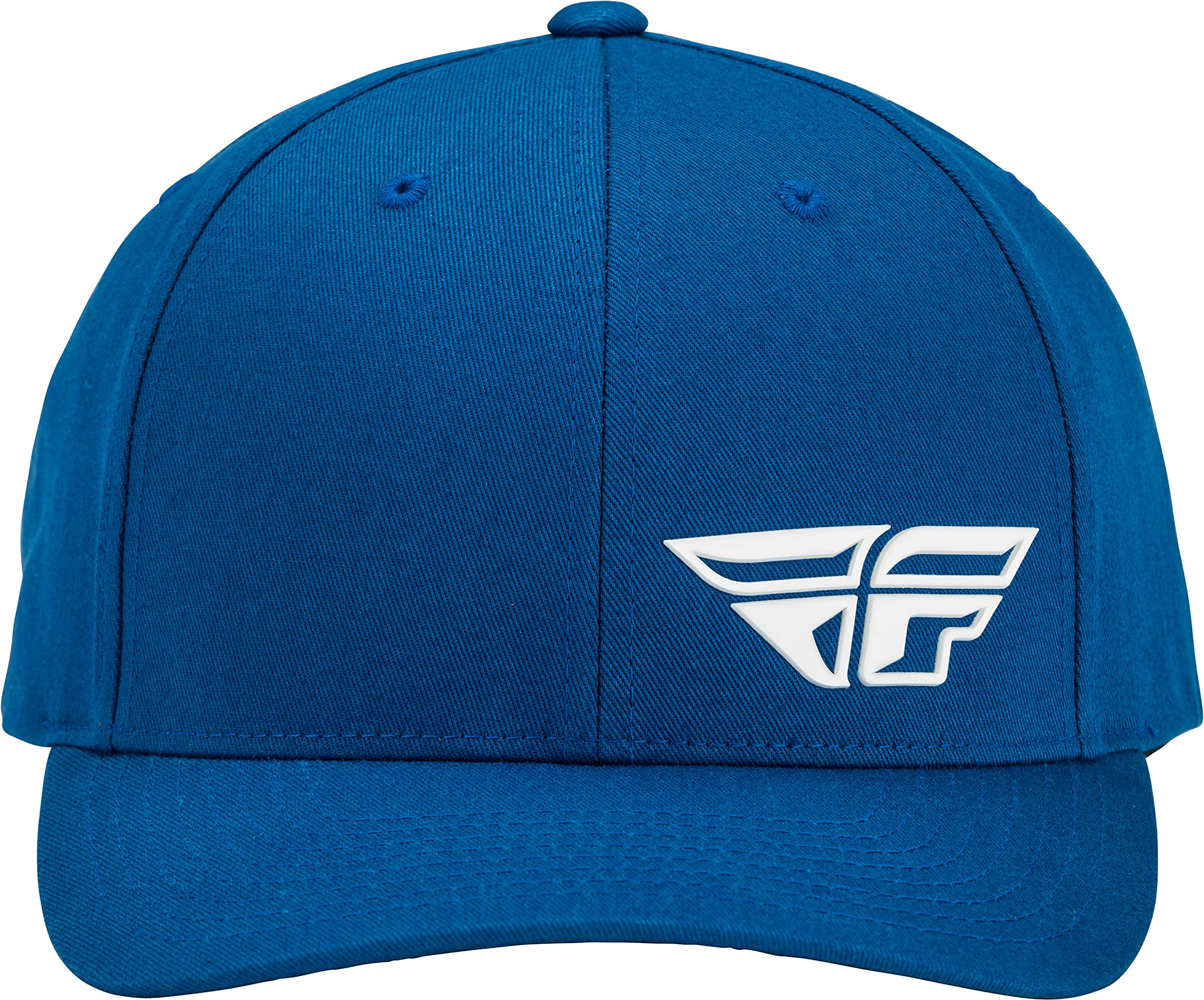 Fly Racing Cap F-Wing Baseball Hat Curve Bill One Size Blue White