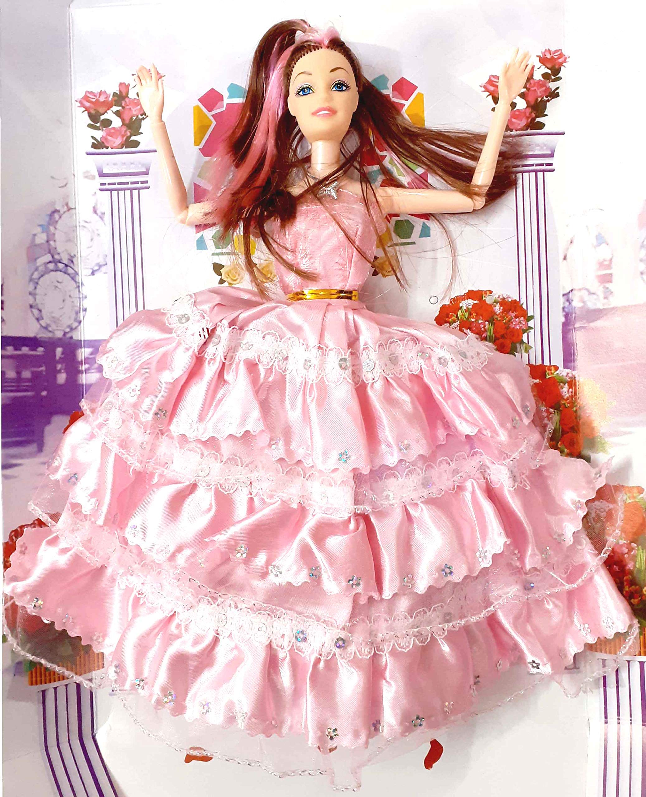 XTRENGTH Dance of Youth Princess Fashion Doll/Kids Playset with Necklace and Multicolored Hair (Rose) (B07W57YX3Y) Amazon Price History, Amazon Price Tracker