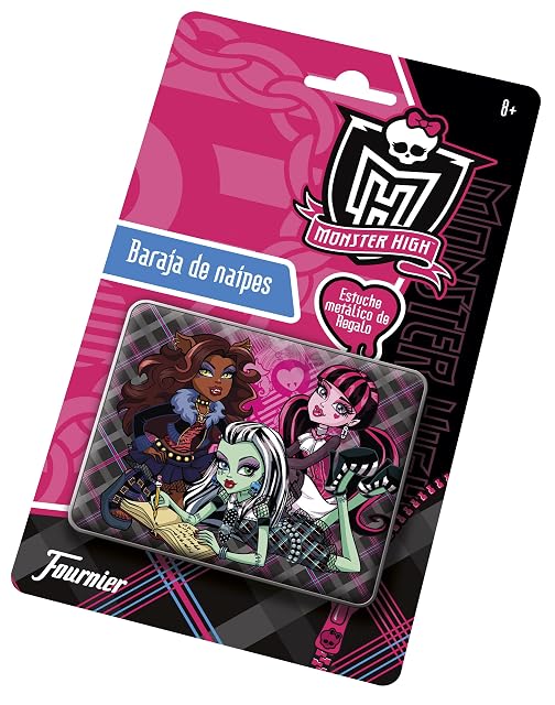 Fournier 174044 - Monster High Baraja En Estuche Metal