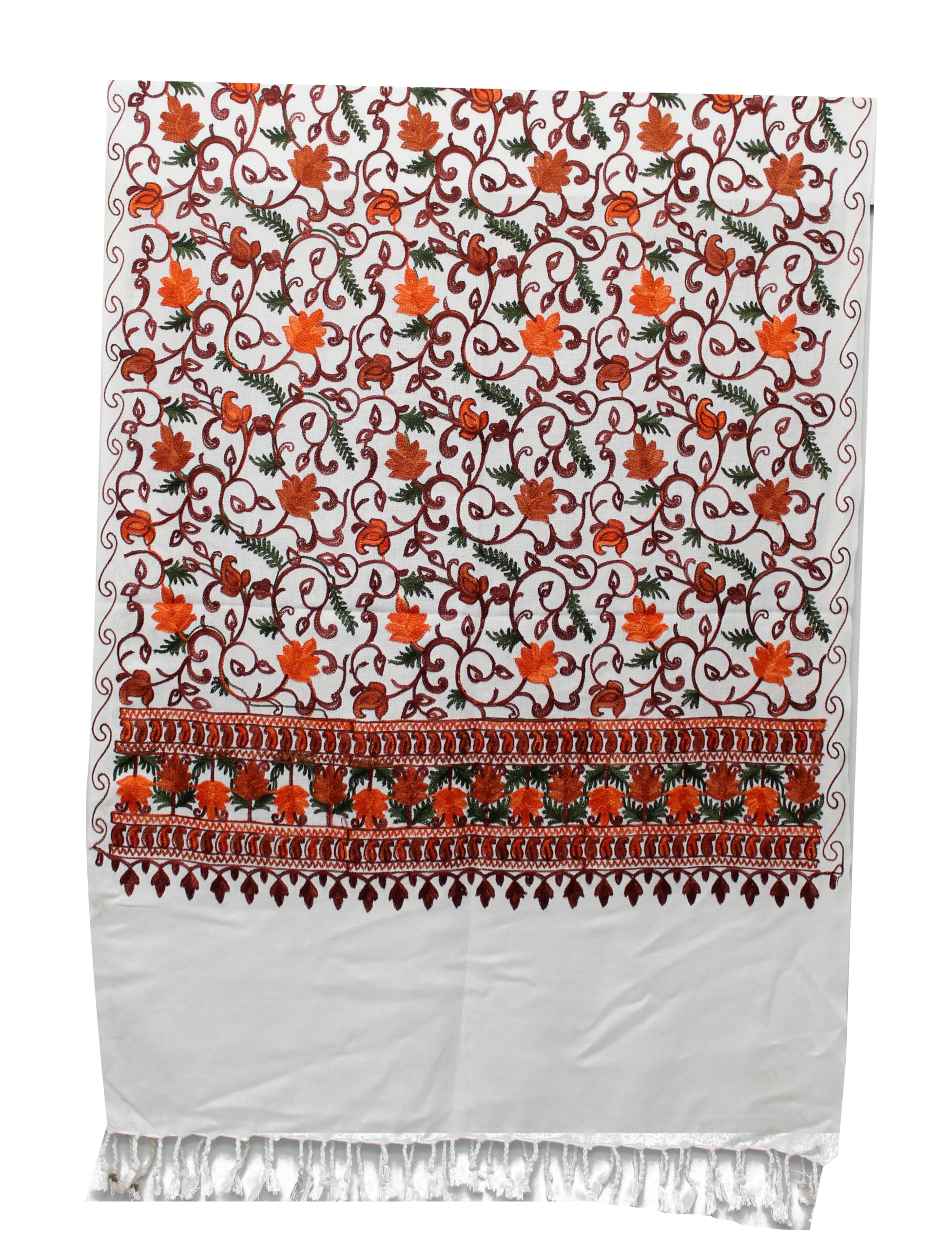 okko Pure Cashmilon Kashmiri Embroidery Shawls, Stoles for Women, Black (80 x 28 inch)-picture-49