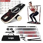 Yes4All Premium Surf Balance Board Trainer with Adjustable Stoppers for Improve Balance, Build Strength & Surf Trainer