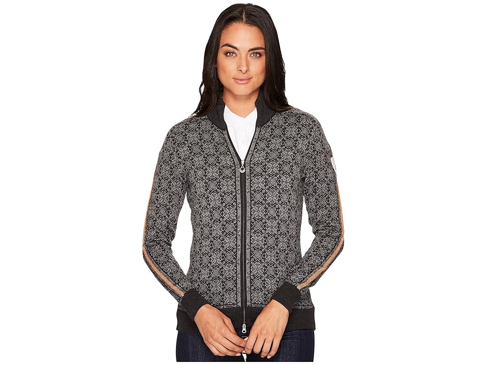 

Dale of Norway Frida (T-Dark Charcoal/Smoke/Orange Peel/Light Charcoal) Women's Sweater