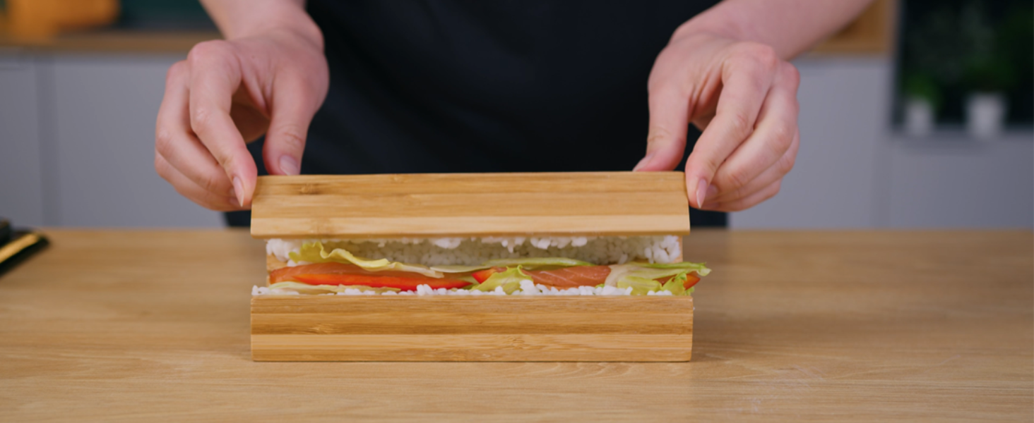 Toys4Boys Bamboo Complete Sushi Kit – Sushi Maker – High Quality Japanese Accessory – Maki and Onigiri Machine