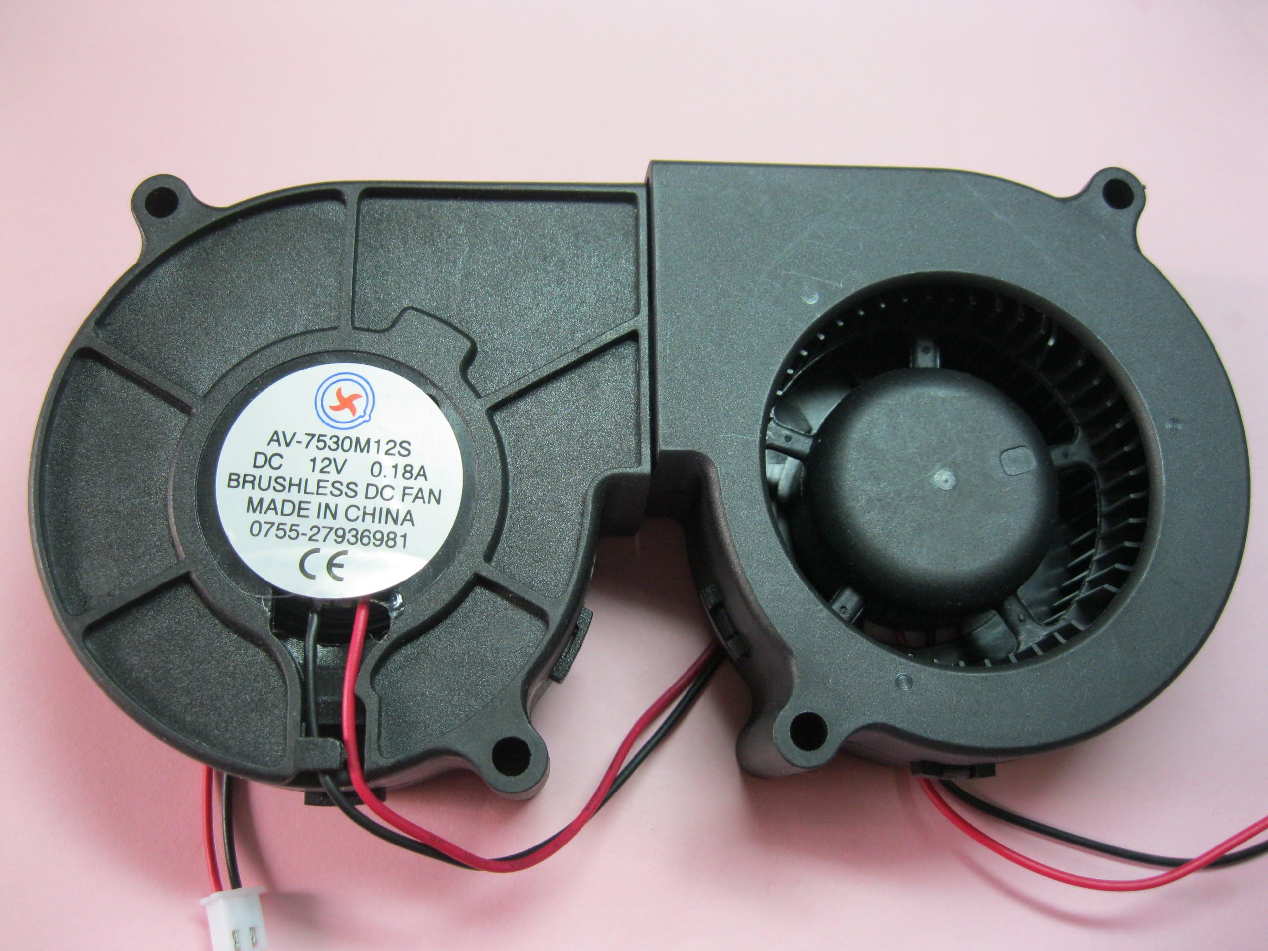 12V DC Brushless Blower Fan 62.49CFM - Dual Ball Bearing Cooling Fan For Data Centers & Electronics