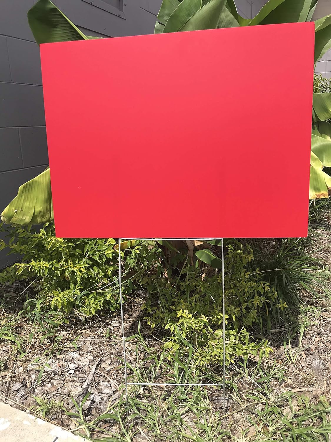 Yard Signs Pack of 10 Red Signs Blank 18''x24'' x 4 mm