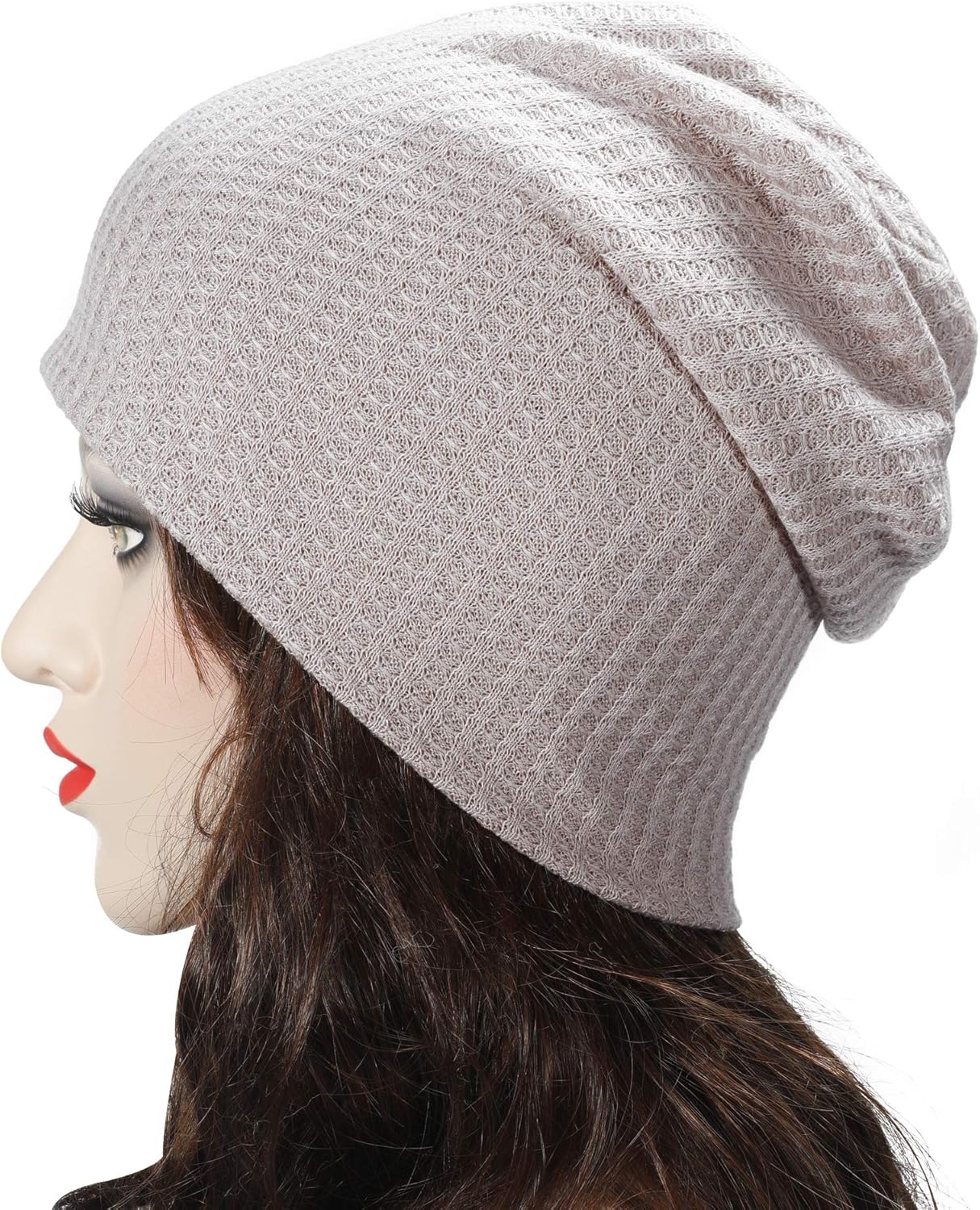 ZLYC Women Fashion Knit Slouchy Beanie Hat Thin Stretch Skull Caps - Image 3