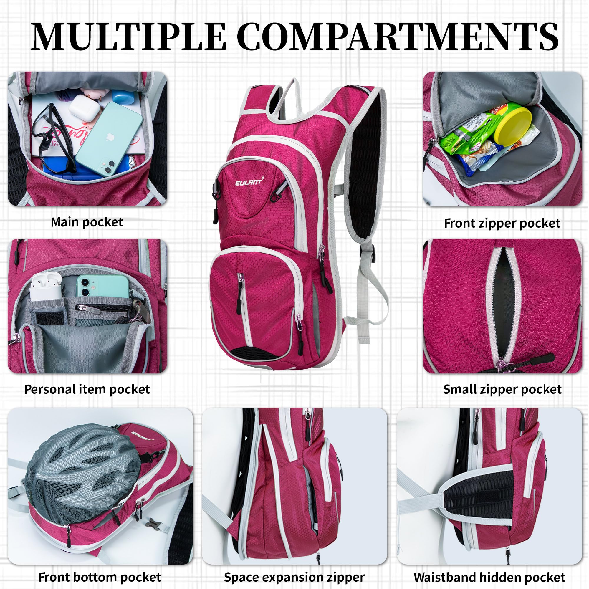 Zaino Idratante 20L Impermeabile - Per Ciclismo, Trekking E Sport Outdoor - Foto 12