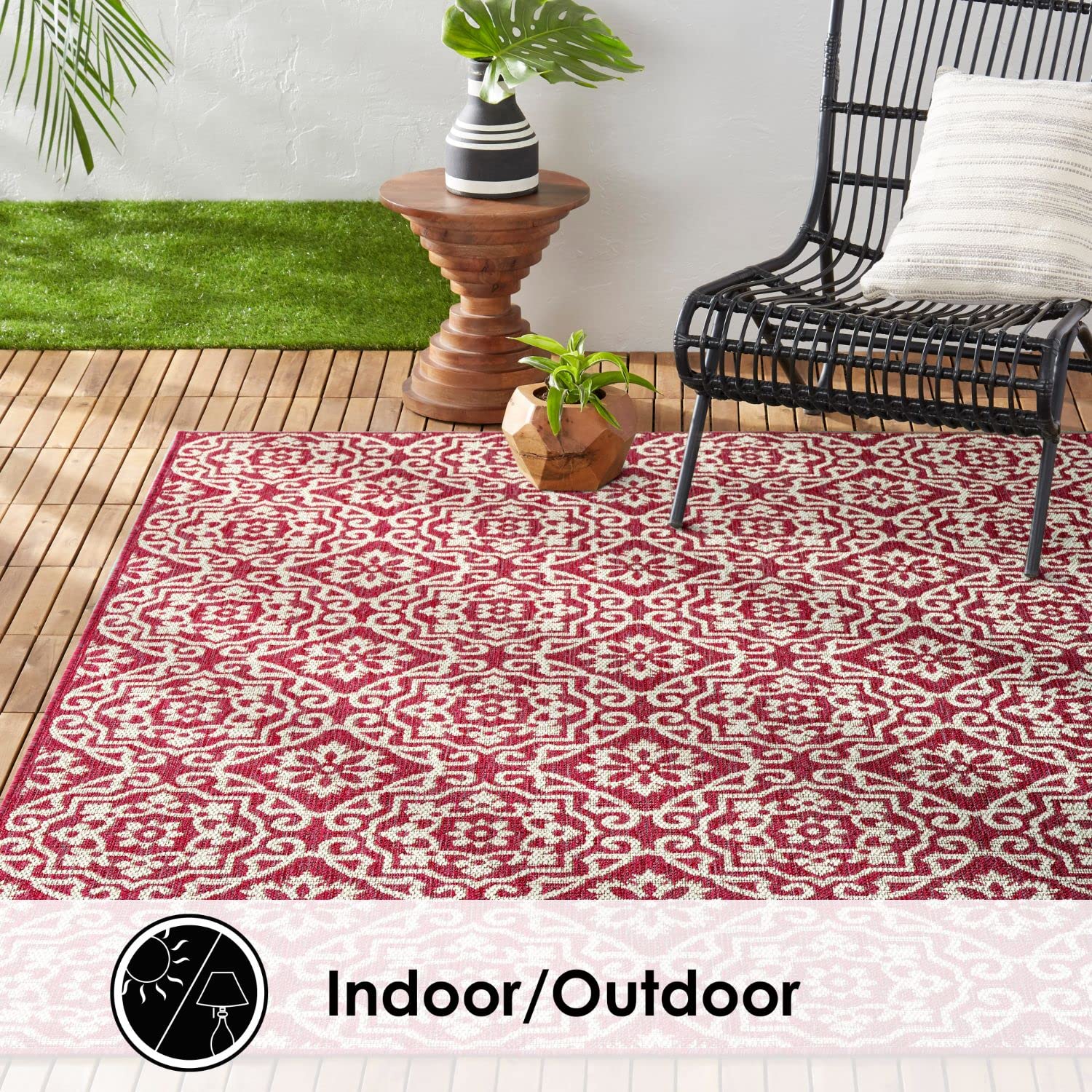 rug.rug 　no2 Nicole Miller New York Patio Sofia Juniper Transitional