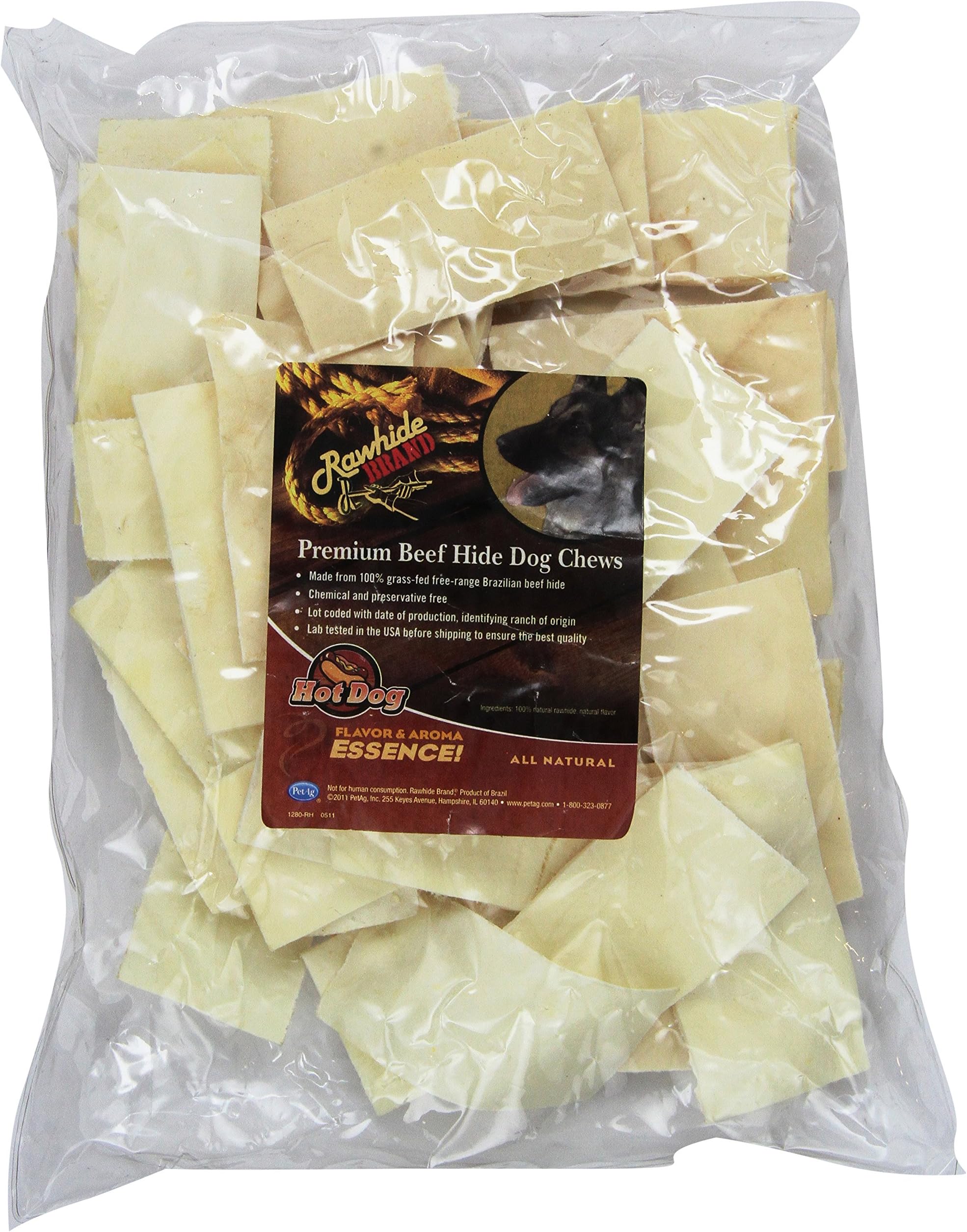 Rawhide Brand 2 By 4-Inch Hot Dog Essence Chips, 16-Ounce, Bag/Decal