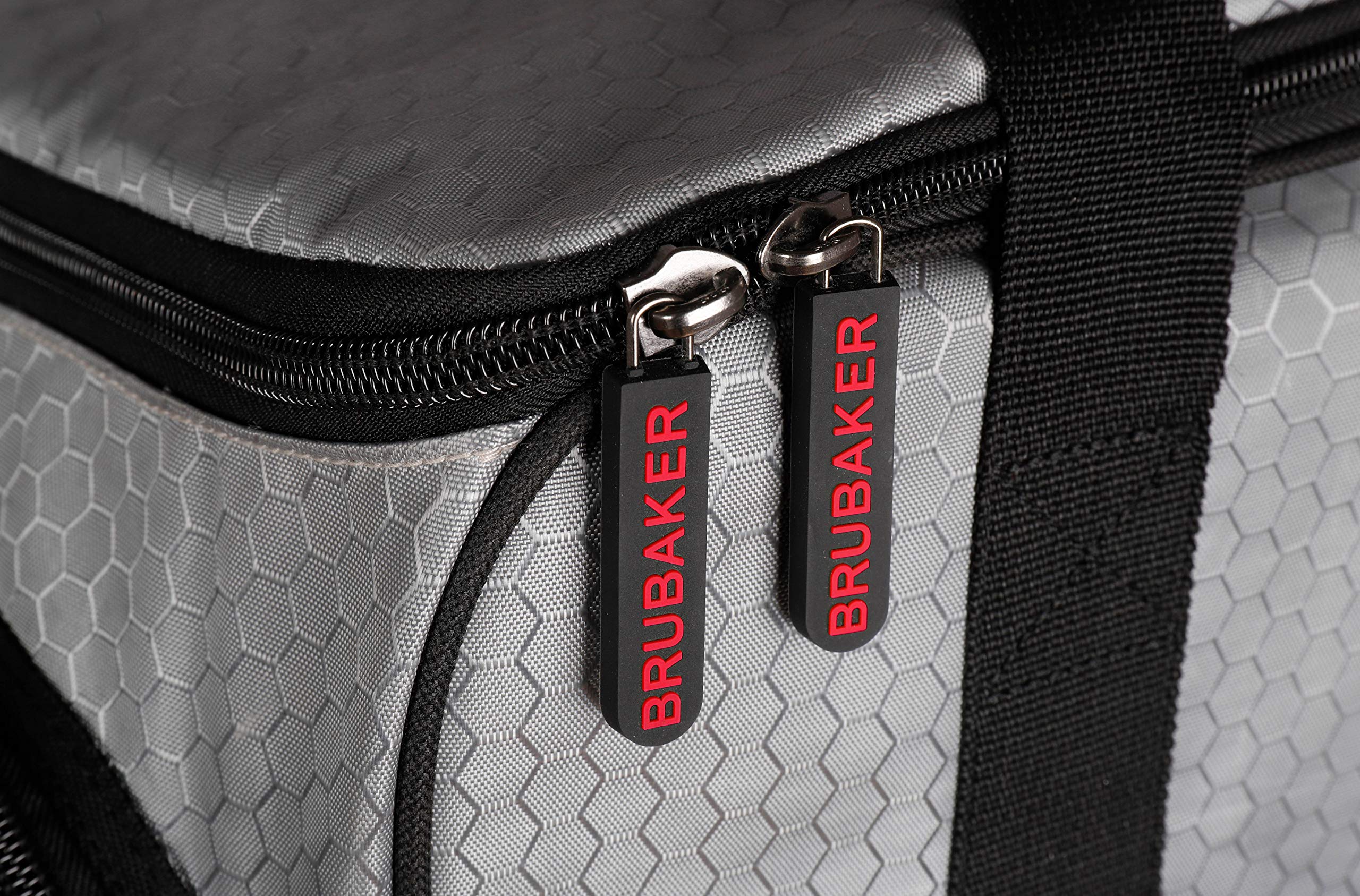 Brubaker SuperTec - Borsa Porta Scarponi da Sci Borsa da Casco con portascarpe - Rosso Argento