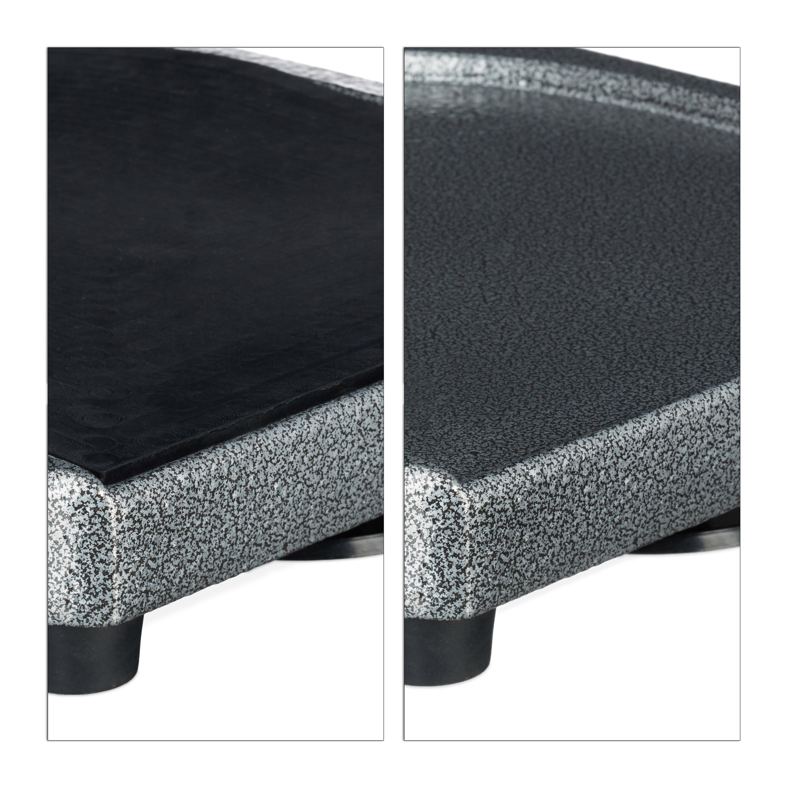 Relaxdays Spremifrutta manuale con tagliapatate, tagliamela, spremiagrumi HxLxP 47,5 x 17 x 40,5 cm, acciaio inox