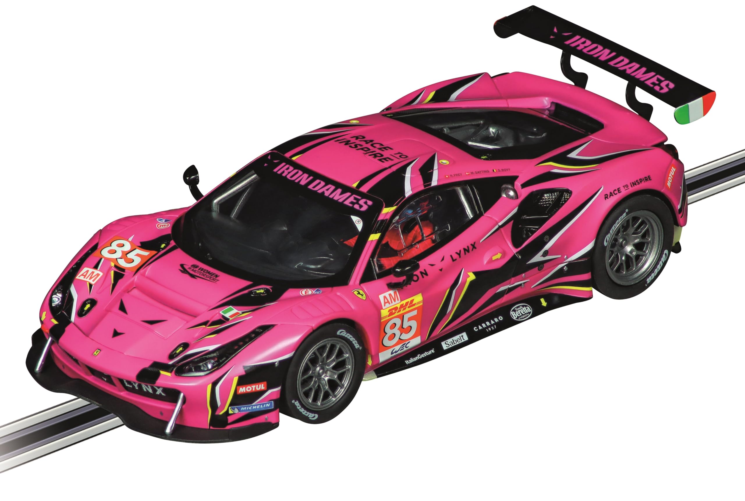 Amazon.com: Carrera 31081 Ferrari 488 GT3 Iron Dames No.85 1:32