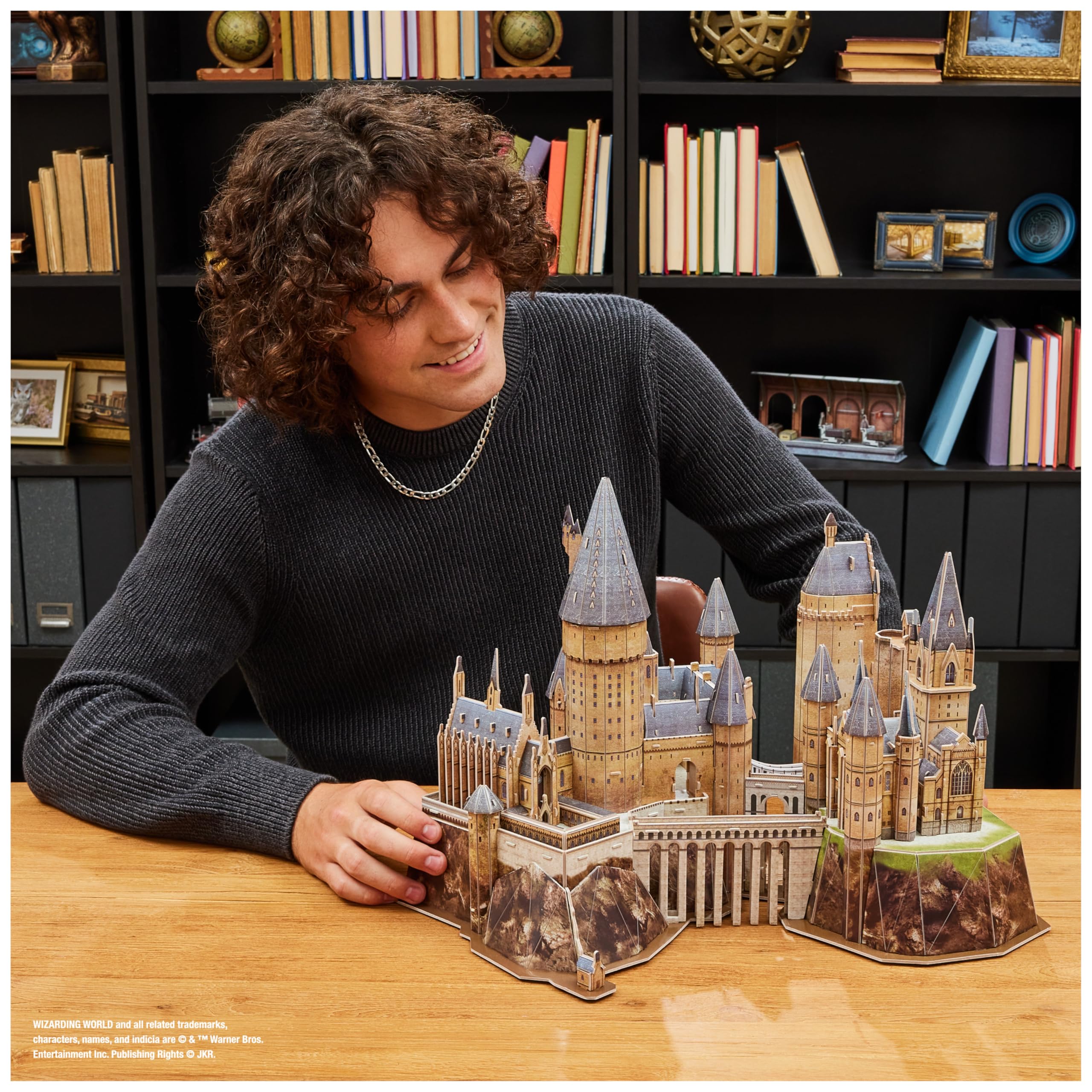 4D Build - Puzzle 3D Harry Potter Castillo Hogwarts - Rompecabezas 3D Juego Construcción - Puzzles para Adultos y Niños - Juegos de Mesa Niños 12 Años +