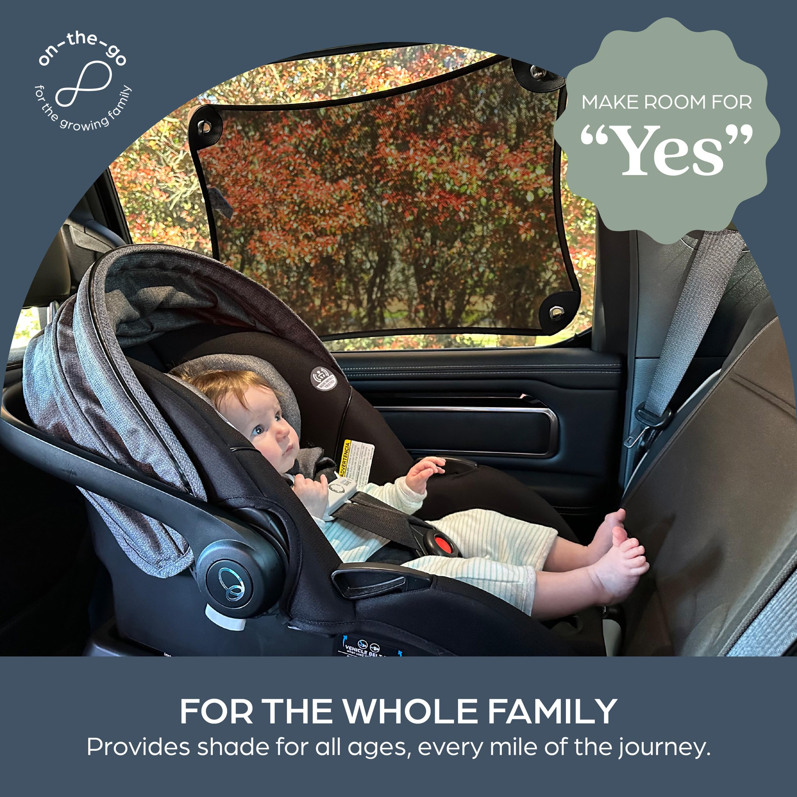 Dreambaby Adjusta-Car Shade - Stretch It, Shape It, Fit It - Adjustable Baby Window Sunshade-Model F293 — view 3