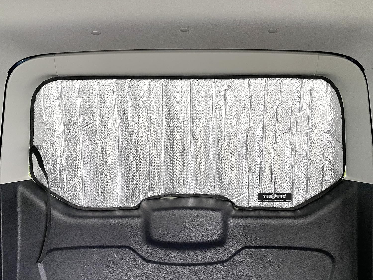 YelloPro Auto Rear Tailgate Window Sunshade (1pc) Custom Fit for 2014 2015 2016 2017 2018 2019 2020 2021 2022 2023 Ford Transit Connect Passenger Wagon Cargo Minivan, UV Reflector Sun Protection