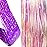 Hair Tinsel, Hair Tinsel Kit for Girls 1800 Strands Fairy Tinsel Hair Extensions Holographic Hair Tinsel Heat Resistant Colored Hair Glitter Christmas Party Festival (Purple)