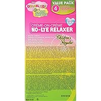 Vista 2 de African Pride Dream Kids Olive Miracle (4) Kit relajante de retoque regular, ayuda a fortalecer y proteger el cabello, contiene aceite de oliva