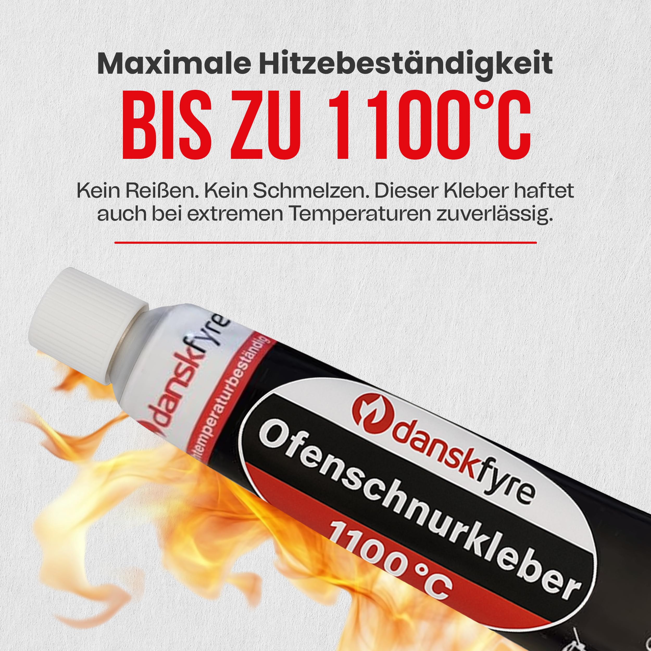 Colla Refrattaria per Camino - Pietra e Guarnizione Stucco Resistente al Calore Fino a 1000 Gradi - Colla Fermit HT 1100