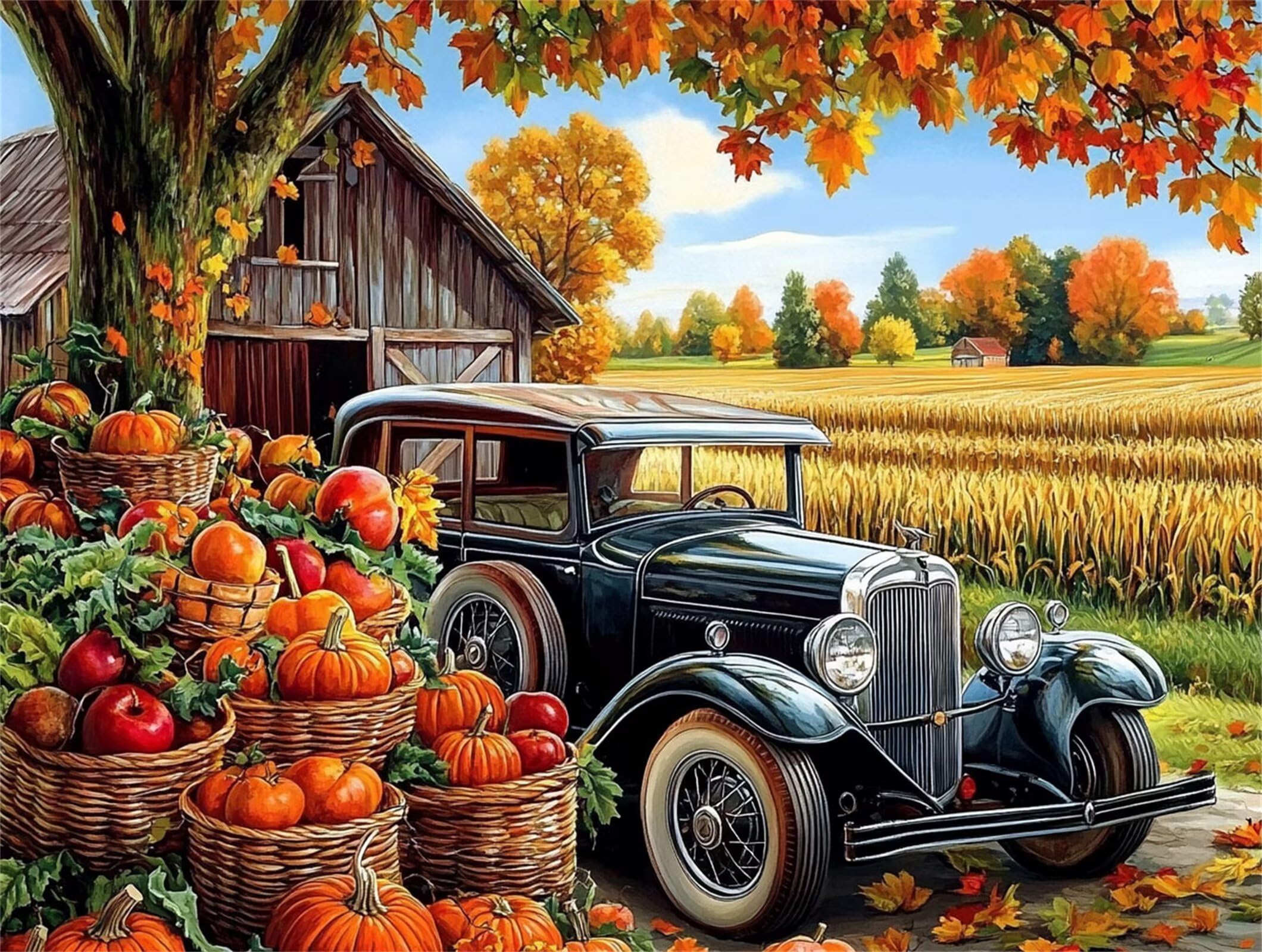 Cuadros para Pintar por Numeros Coche 90x120cm Manualidades Adultos m5g-264 8