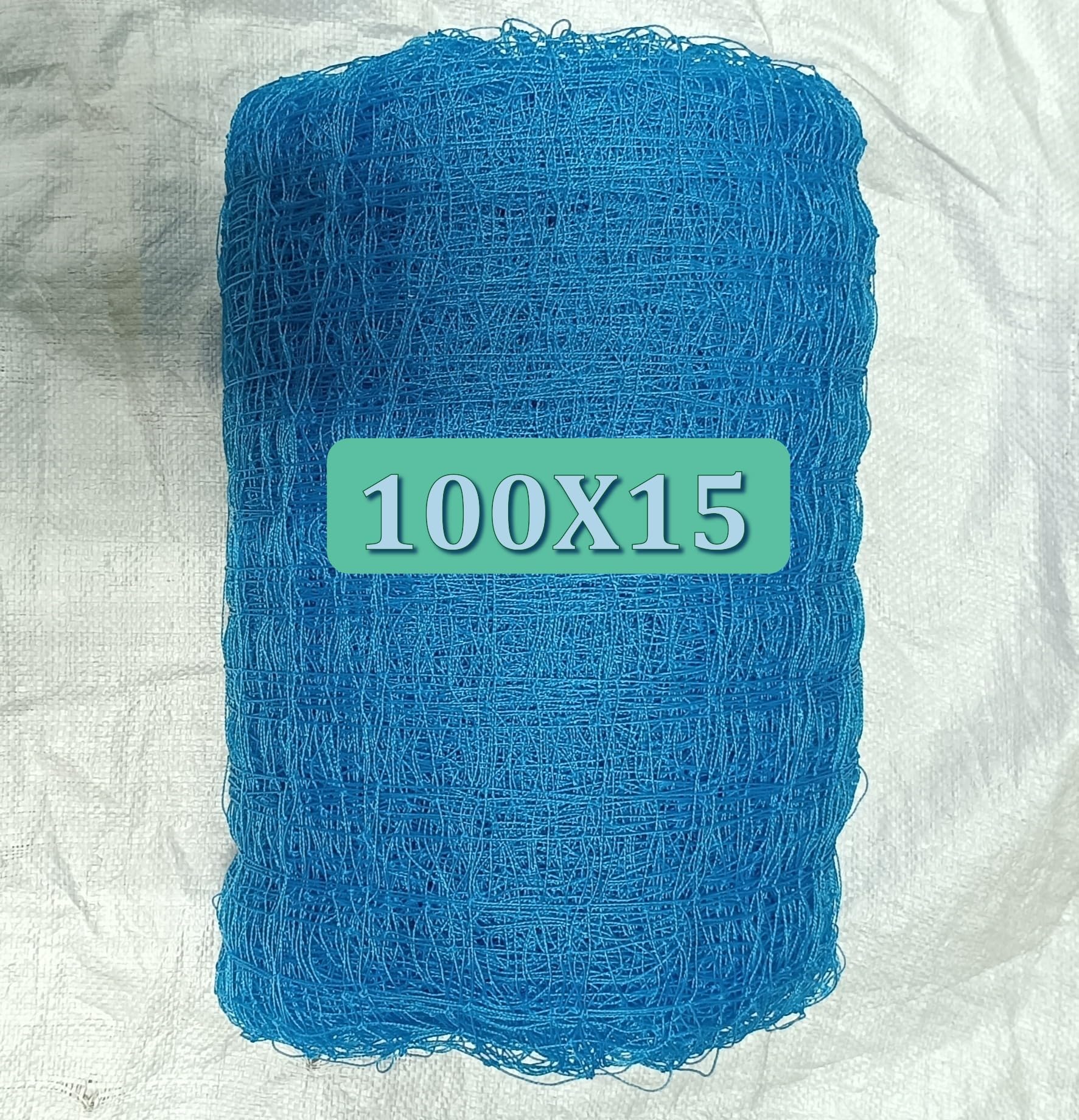 100x15 Cricket Net Cricket Net (Blue)