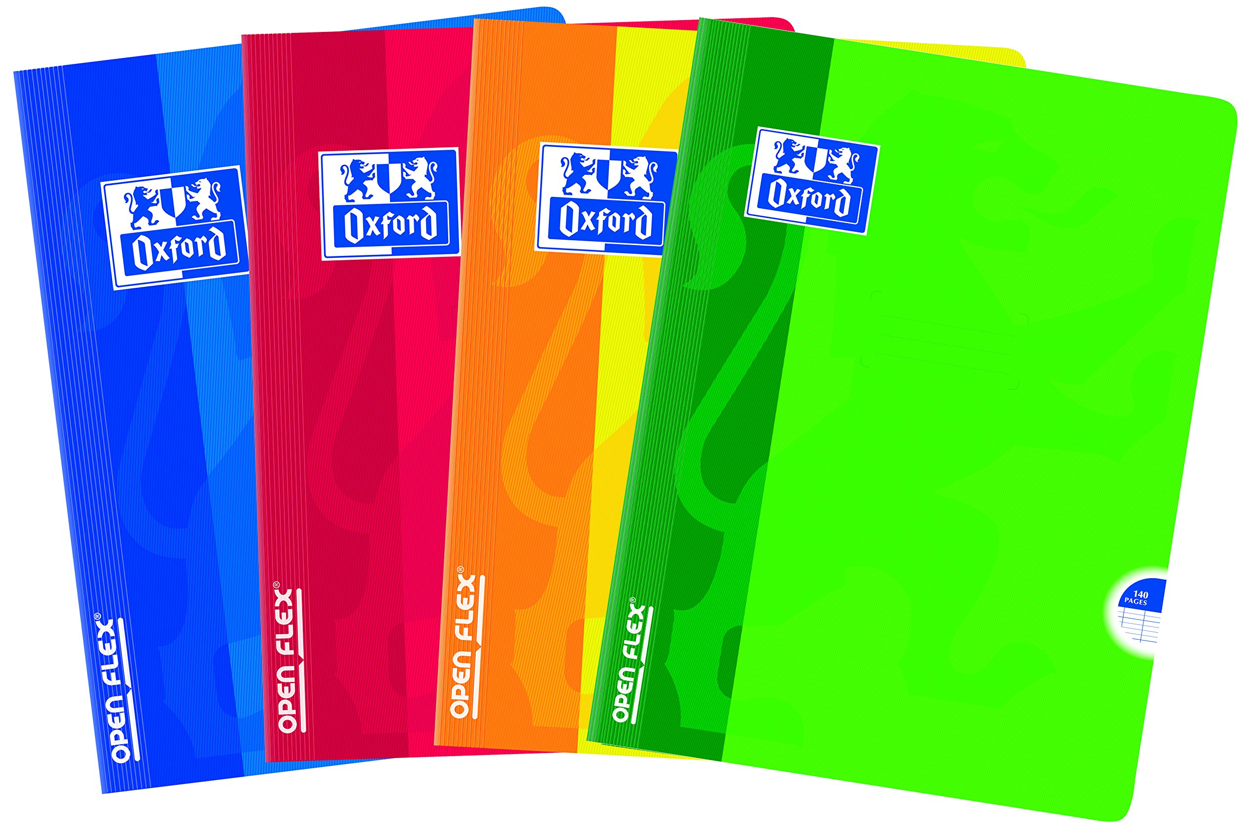 Oxford OpenFlex Seyès 140 páginas A4 (paquete de 5 colores surtidos)