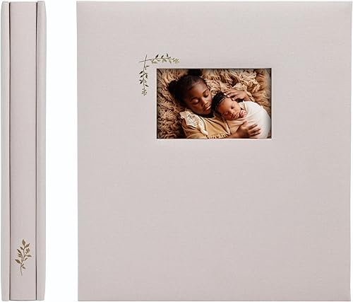 Álbum de recortes premium Álbum de fotos sin ácidos con espacio de escritura 100 páginas para tamaño 4 x 6 Capacidad para 500 fotos Boda, bebé,