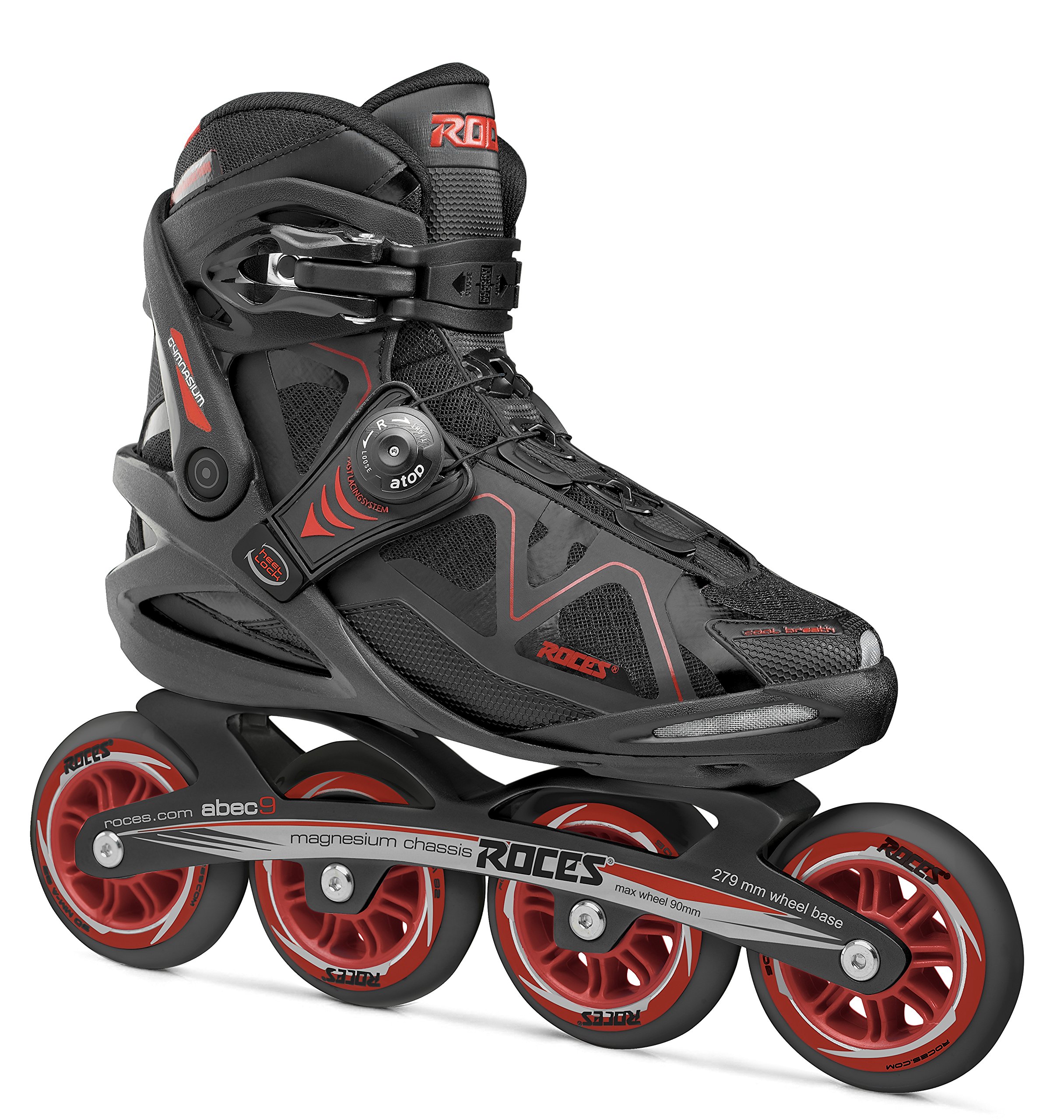 Roces Herren Inliner Gymnasium 2.0, Black/Red