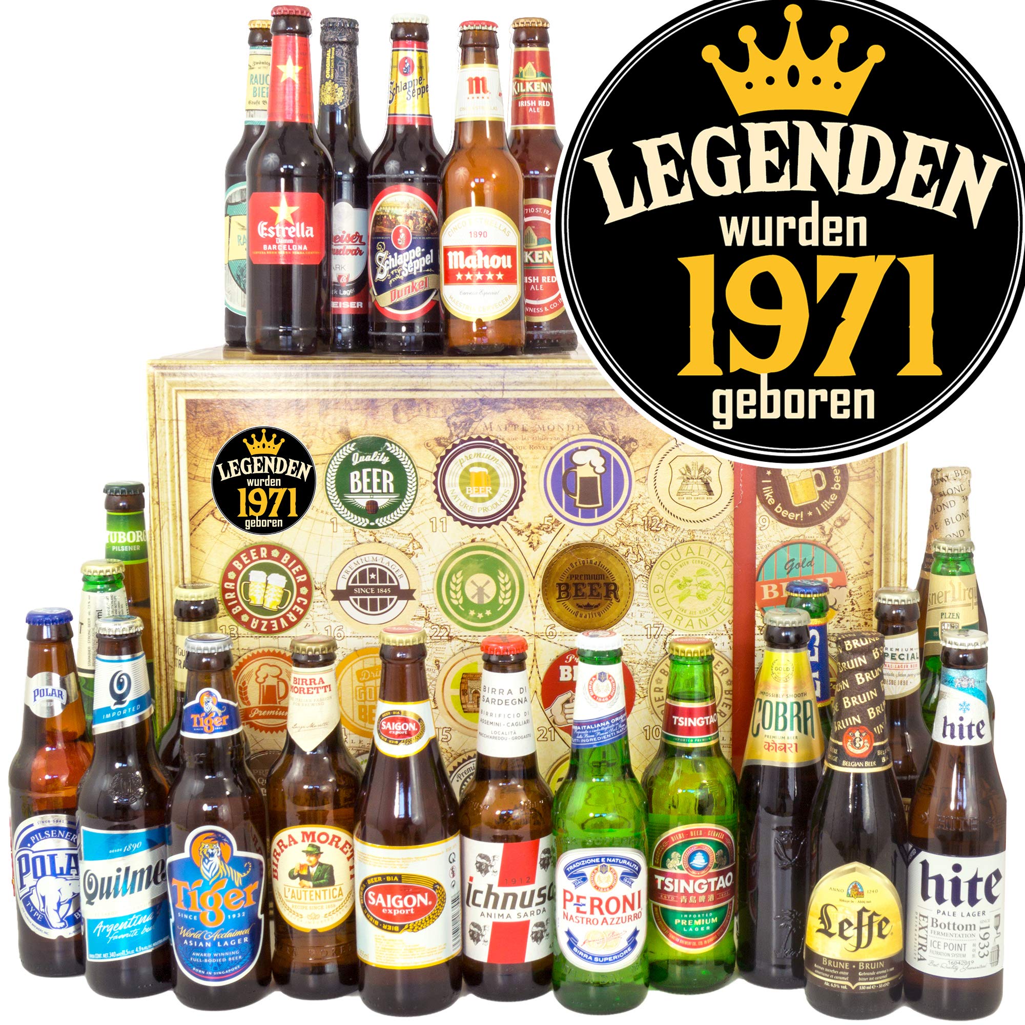 Legenden 1971/24 Biere aus aller Welt/Geschenke Ideen für Sie/Bier Adventskalender 2024 2025