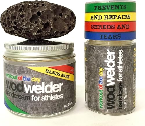 Set de cuidado soldador WOD para atletas, removedor de callos, solución para piel seca, reparación de manos doloridas rasgadas, crema hidratante,