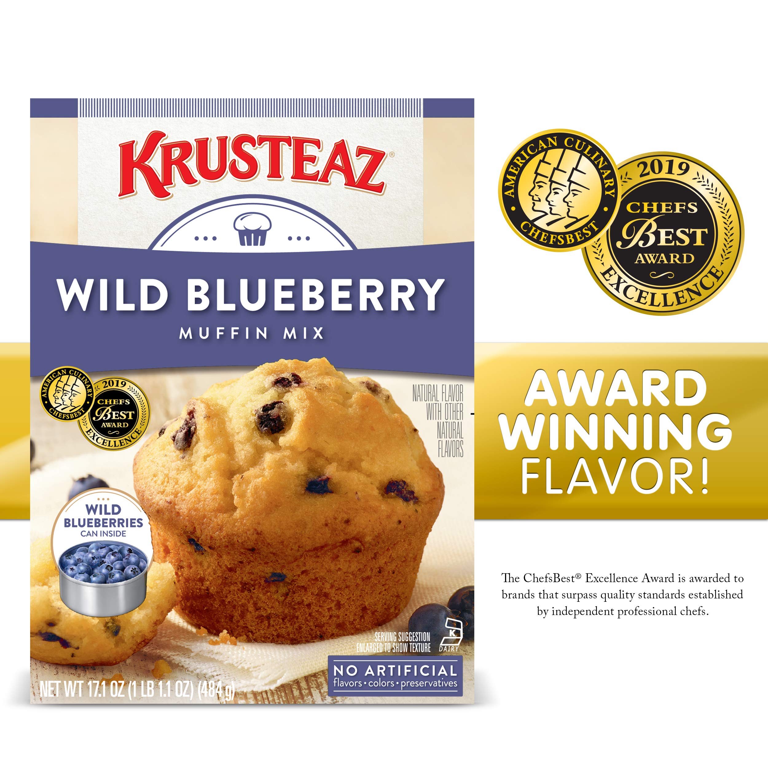 Krusteaz Wild Blueberry Muffin Mix, 17.1 oz Buy Online in United Arab