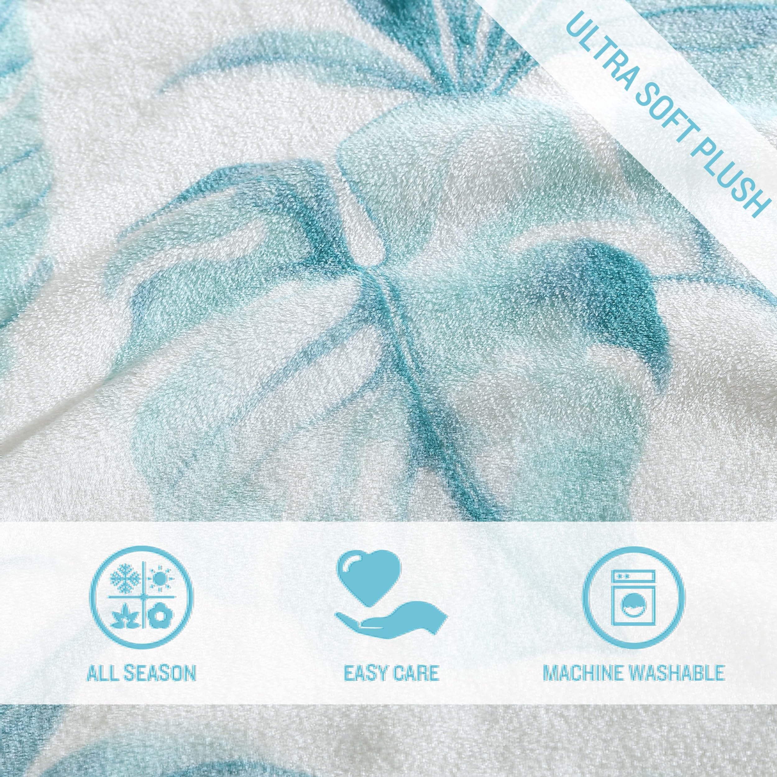 Tommy Bahama - Throw Blanket, Plush Fleece Bedding, Tropical Home Decor for Bed or Couch (Waimea Bay Green, 50" x 70") - Image 4