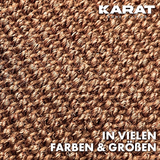 Foto 4 de 8 de KARAT Alfombra para rascar gatos redonda, 50 cm de diámetro, de sisal natural
