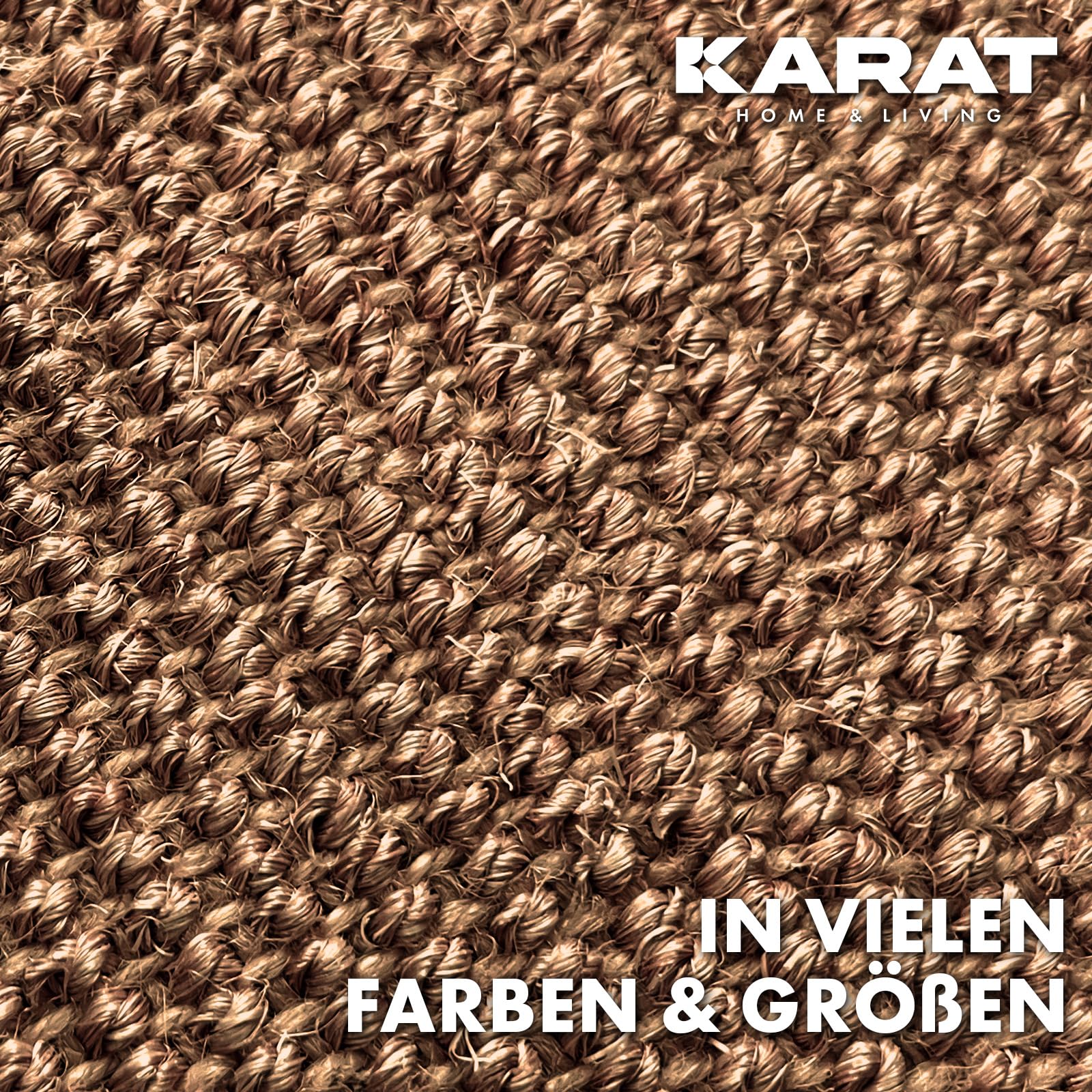 KARAT Alfombra para rascar gatos redonda, 150 cm de diámetro, de sisal natural, posibilidades de arañar para gatos, muebles para pared o suelo, resistente y lavable, corcho