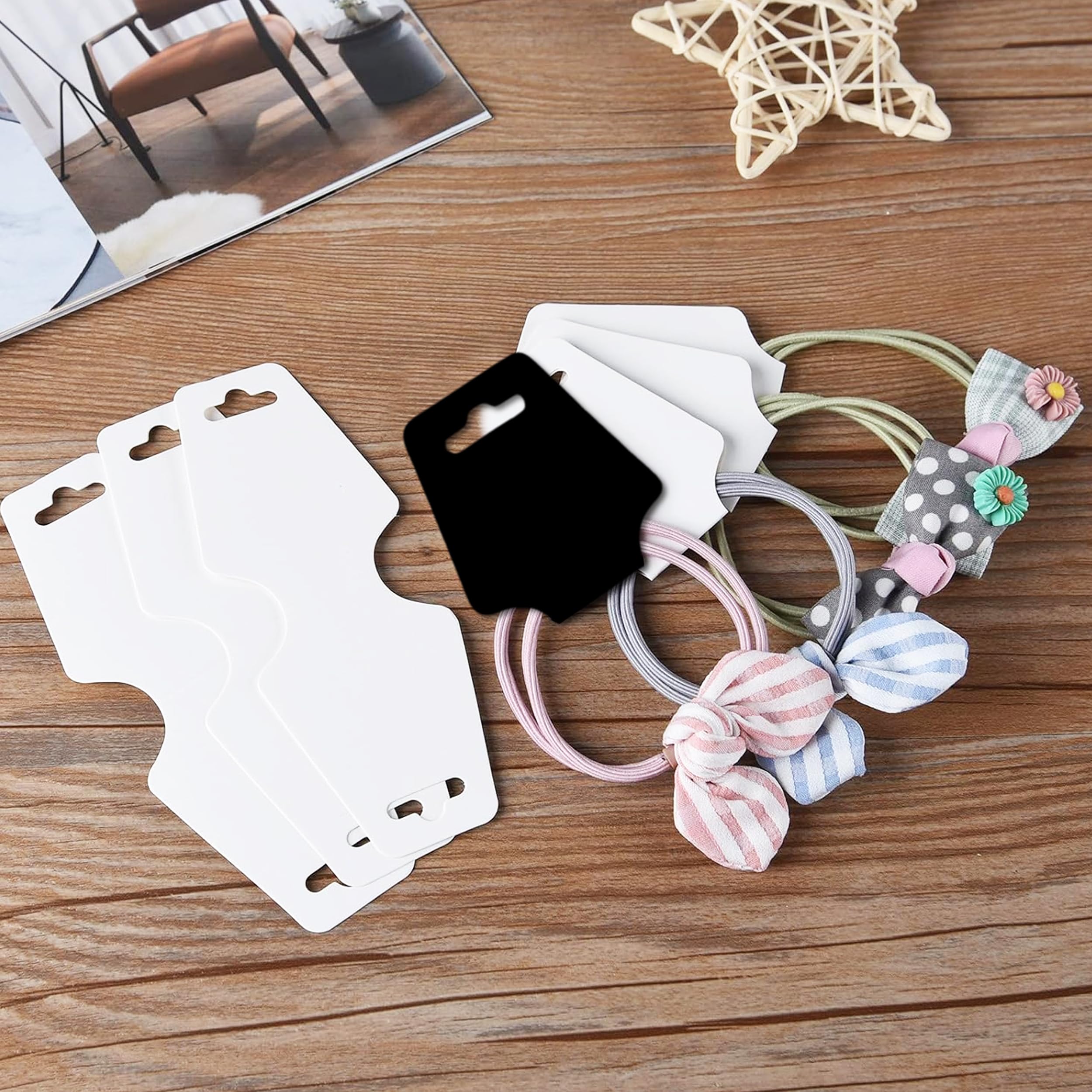 CRAFFANCY Lot De 100 Cartes De Présentation Pour Boucles D'oreilles Avec Fermoirs Pour Boucles D'oreilles, Porte-Cartes, Colliers Et étiquettes Pour Présentation De Bijoux