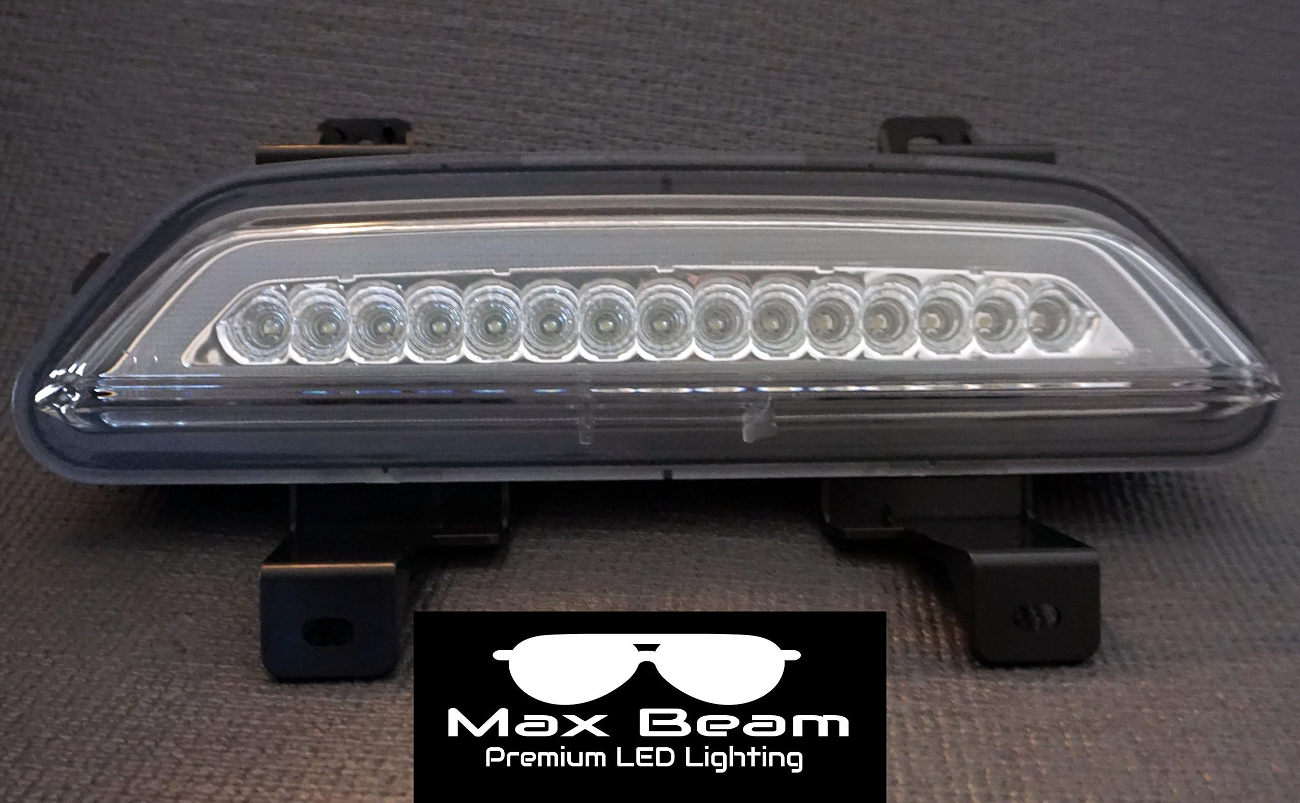 GetUrGear F1 Style LED Rear Fog Light (Includes Bracket & Tap) Compatible/Replacement for Ford Mustang (Clear Mustang 2015+)