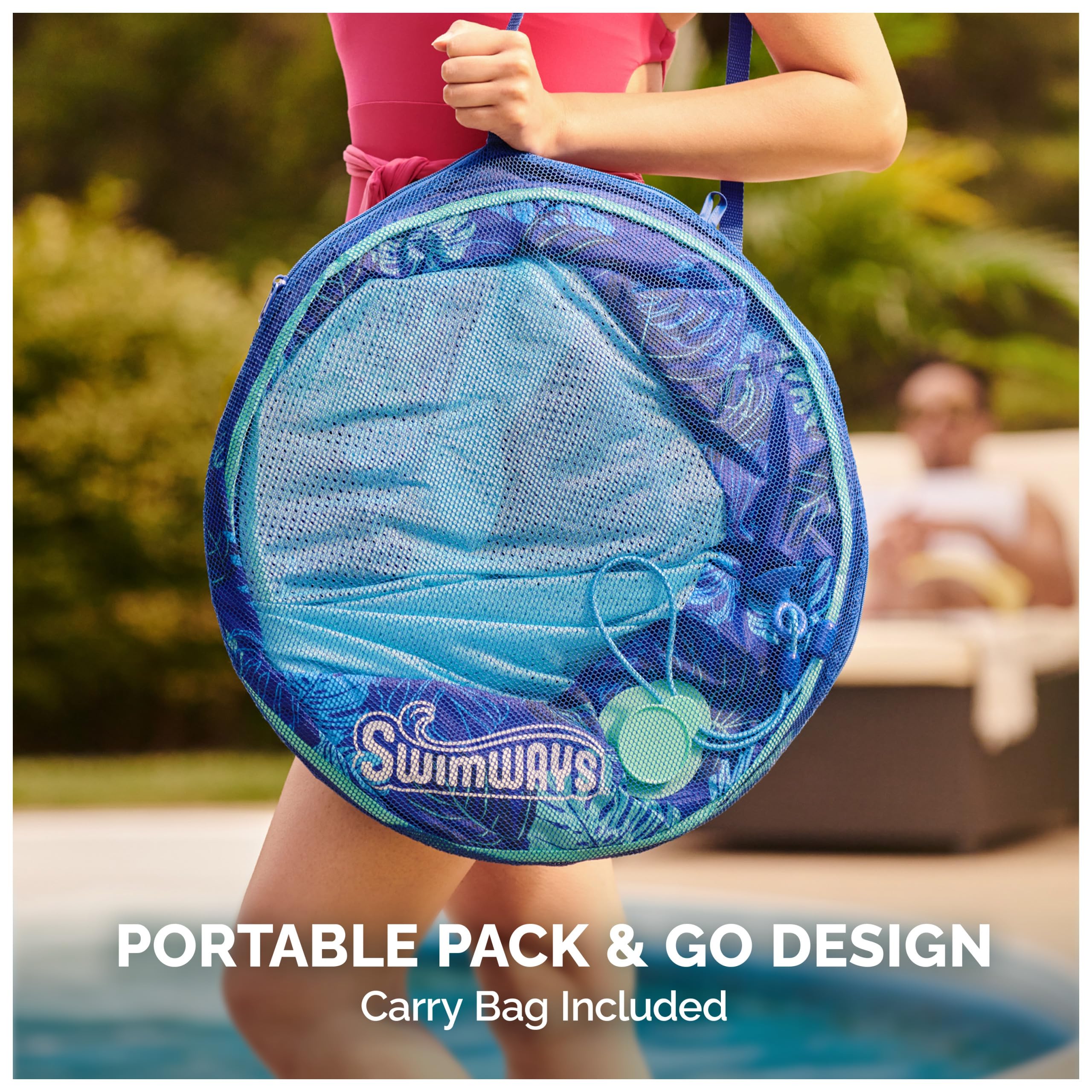 Swimways Elite Spring Float Sunseat Pool Lounger, Inflatable Pool Floats Adult with Fast Inflation, Pool Lounge Chair for Adults up to 113.4 kg