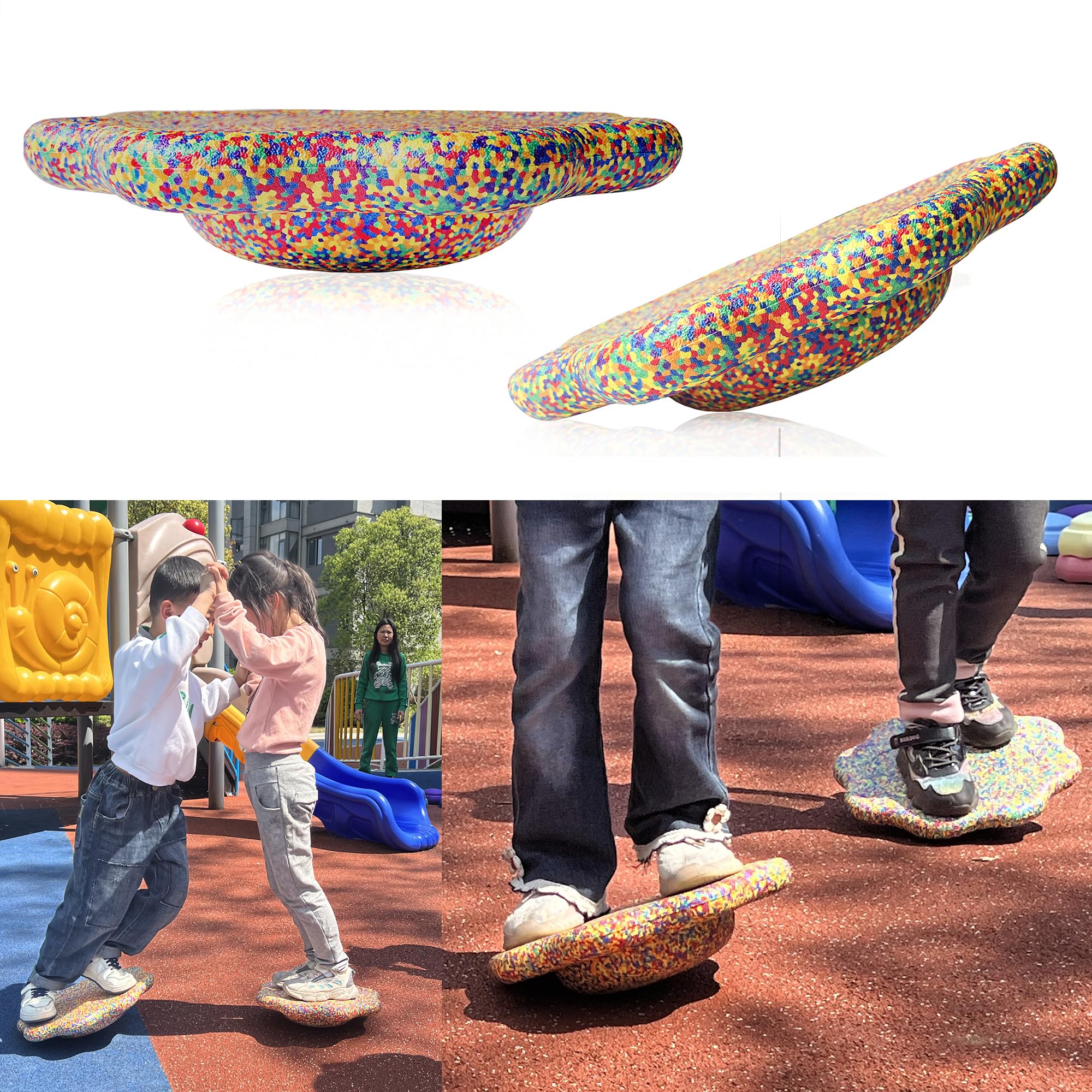 Flower balance board,Balance Stepping Stones for Kids, Toddlers Balance Board and Stepping stones