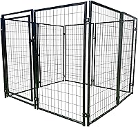 Vista 1 de ALEKO jaula para perro o gato, resistente, corralito, cerca para gallinero, 5 pies x 5 pies x 4 pies