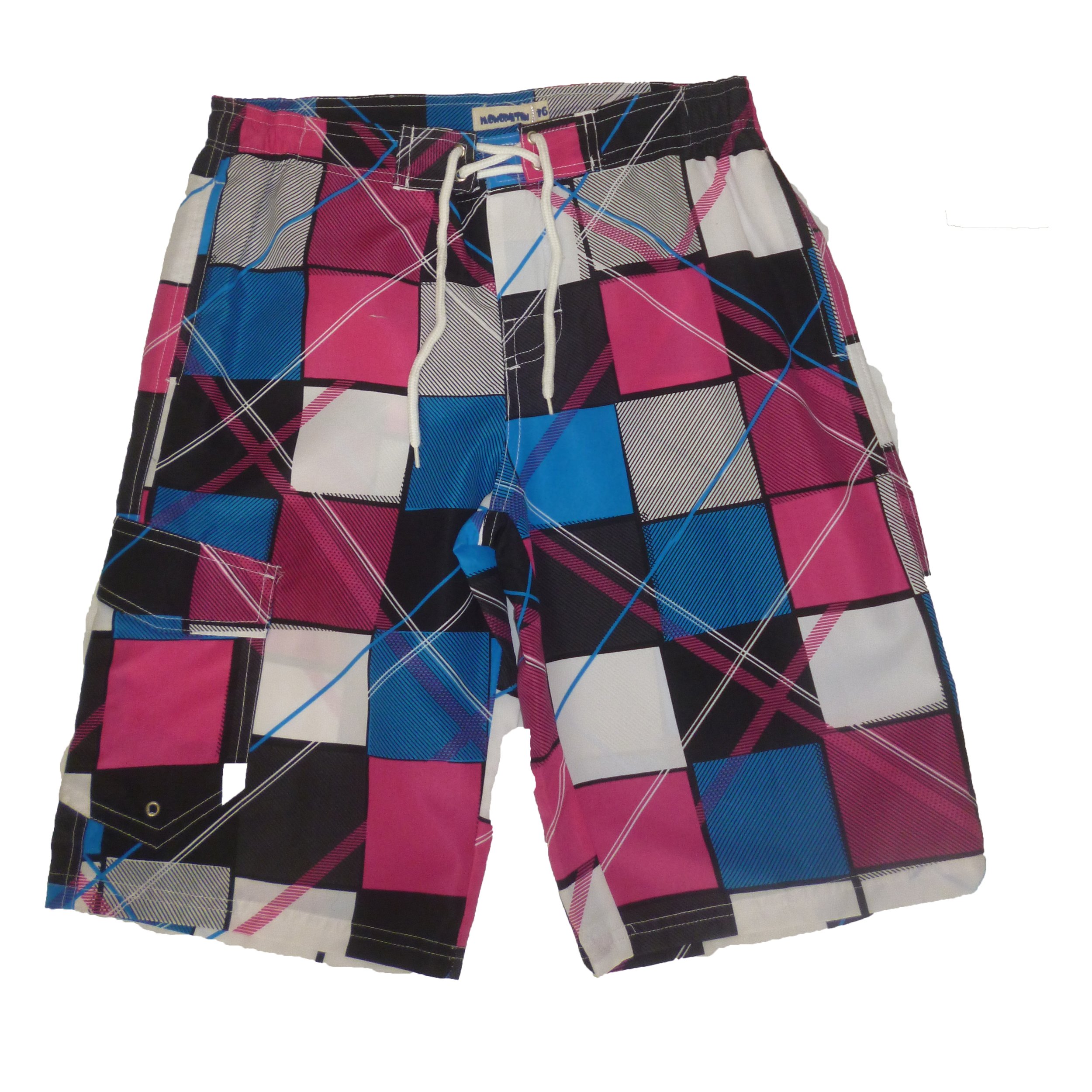 Short de bain garçon multicolore bleu 18 ans au design dynamique - 3