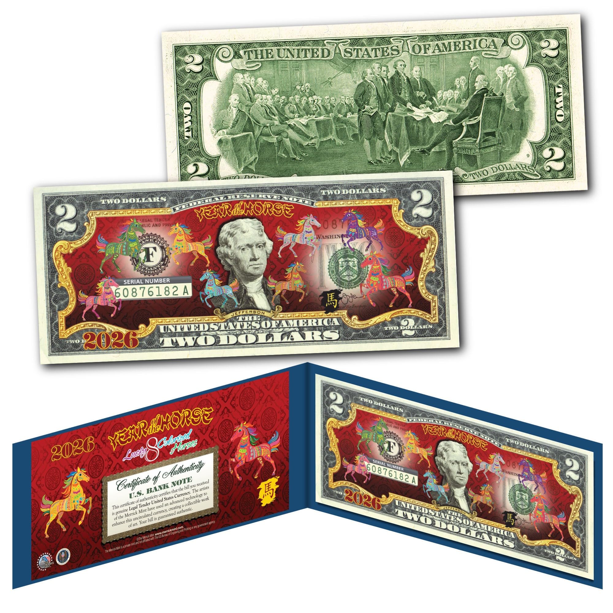Amazon.com: 2026 Chinese Lunar New Year of The Horse Polychromatic