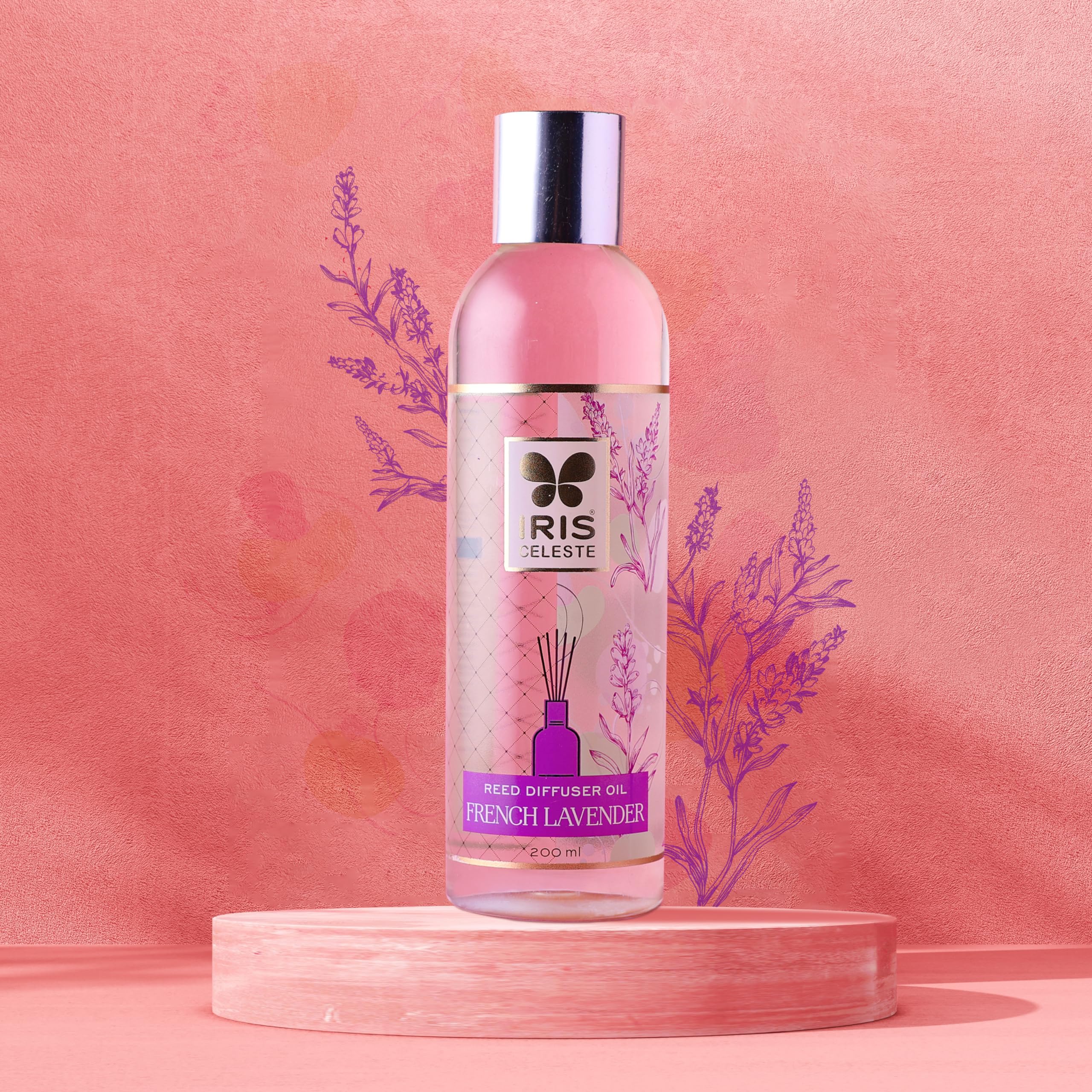 Iris Celeste Reed Diffuser Oil Fragrance- French Lavender, 200ml (B0BWN8VJ1V) Amazon Price History, Amazon Price Tracker