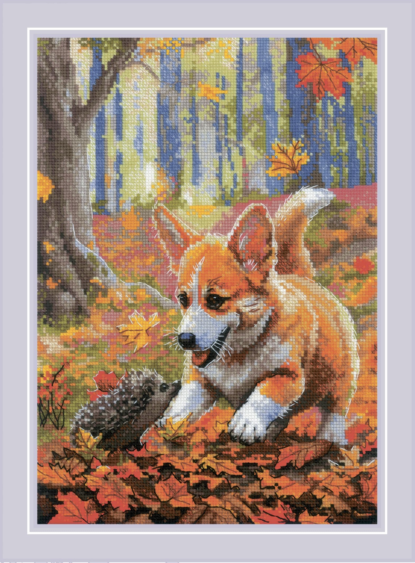 Riolis counted cross stitch kit ""Meeting in the Forest"", 21x30cm