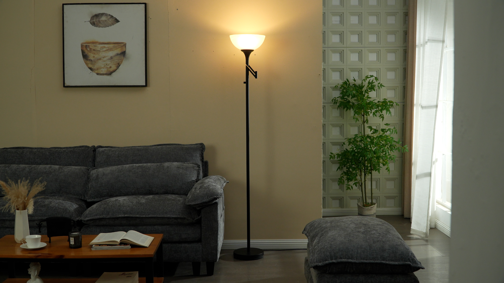 EJIAXIN Floor Lamps for Living Room Bronze, 71