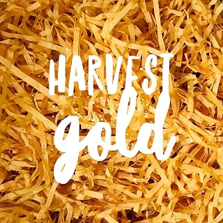 Harvest Gold Mustard Yellow Shredded Tissue Paper Shred Hamper Gift Box Basket Filler Fill Hamper Bedding Baby Shower Wedding Christmas Decor 200g