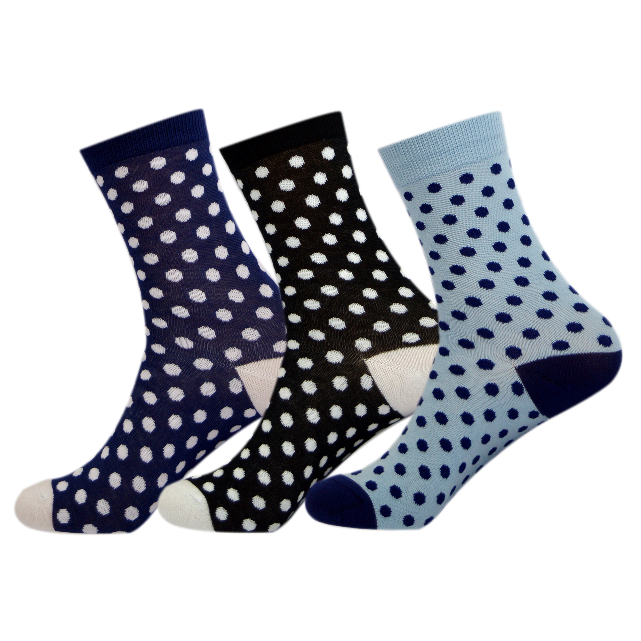 Jasmine Silk Women's Classic Spot 3 Pairs Supersoft Bamboo Socks Thermal Sock 3-7 (Classic Spot)