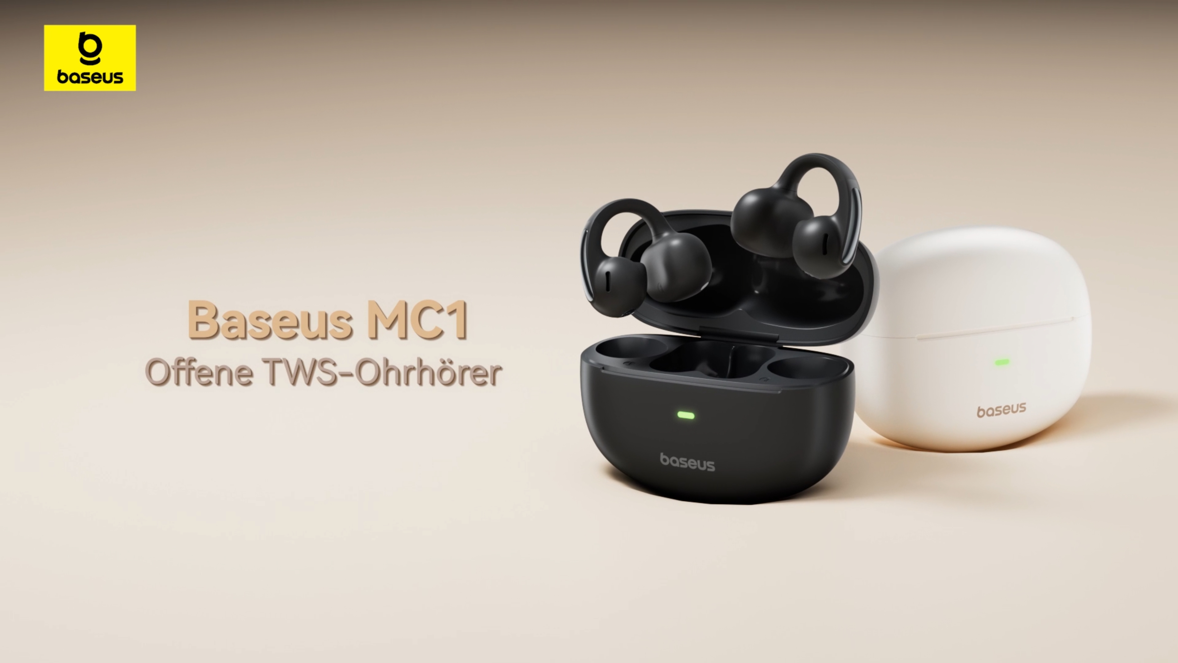 Baseus BC1 Open Ear Kopfhörer - Bluetooth 6.0 Mit 38h Akku IP55
