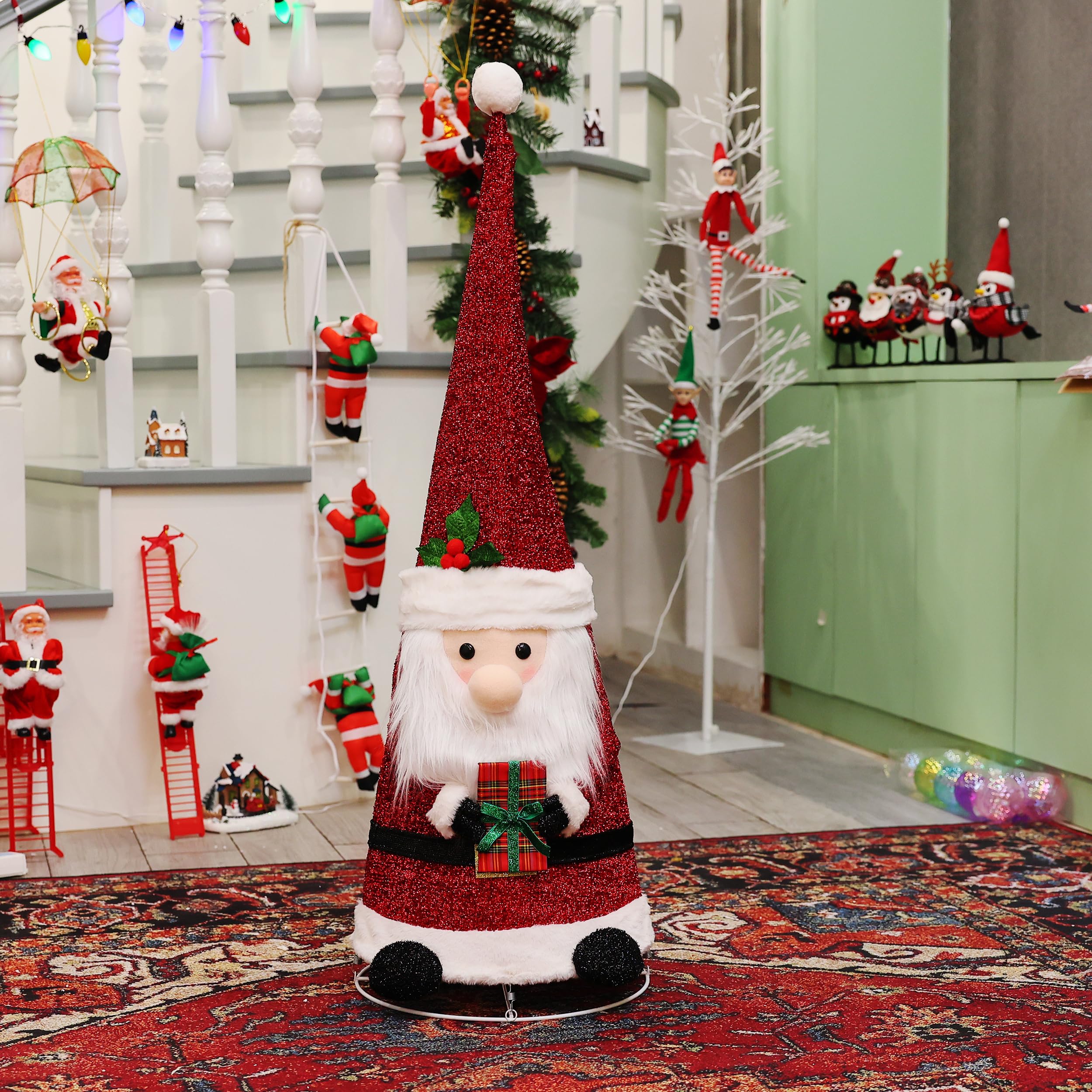 Amazon.co.jp: 45インチのクリスマスデコレーション、LEDライト付き