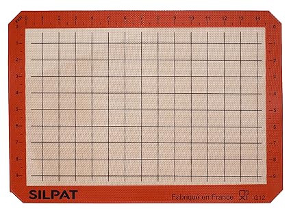 Silpat The Original Premium Non-Stick Silicone Baking Mat, Gridded Half Sheet Size, 11-5/8 x 16-1/2