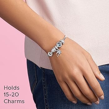 Pandora バングル ブレスレット　シルバー　モチーフ Moments バングル（ブレスレット）｜Pandora（パンドラ）の